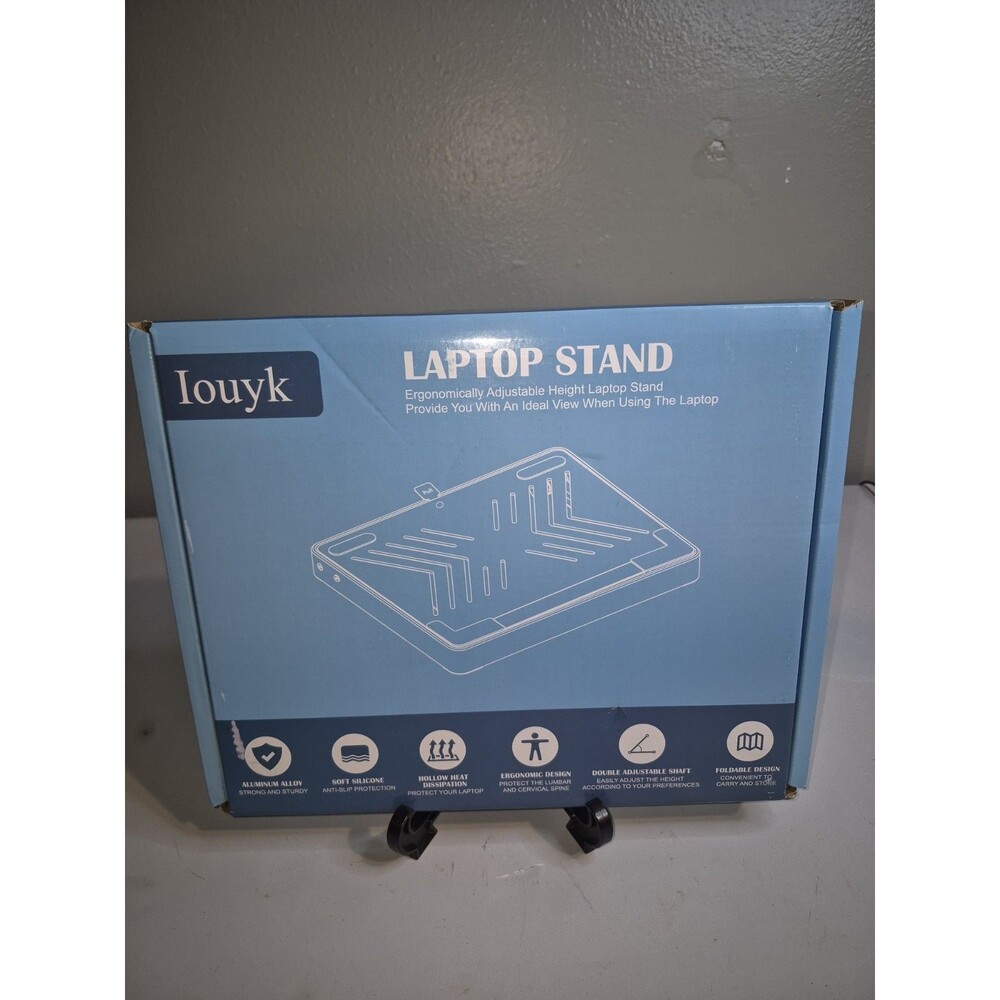 Adjustable Aluminum Laptop Stand Foldable Ergonomic Desk Riser Cooling Portable